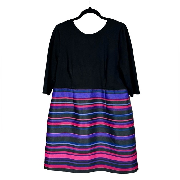 Hutch Twofer Pink Purple Striped Sheath Party Dress - Picture 3 of 9